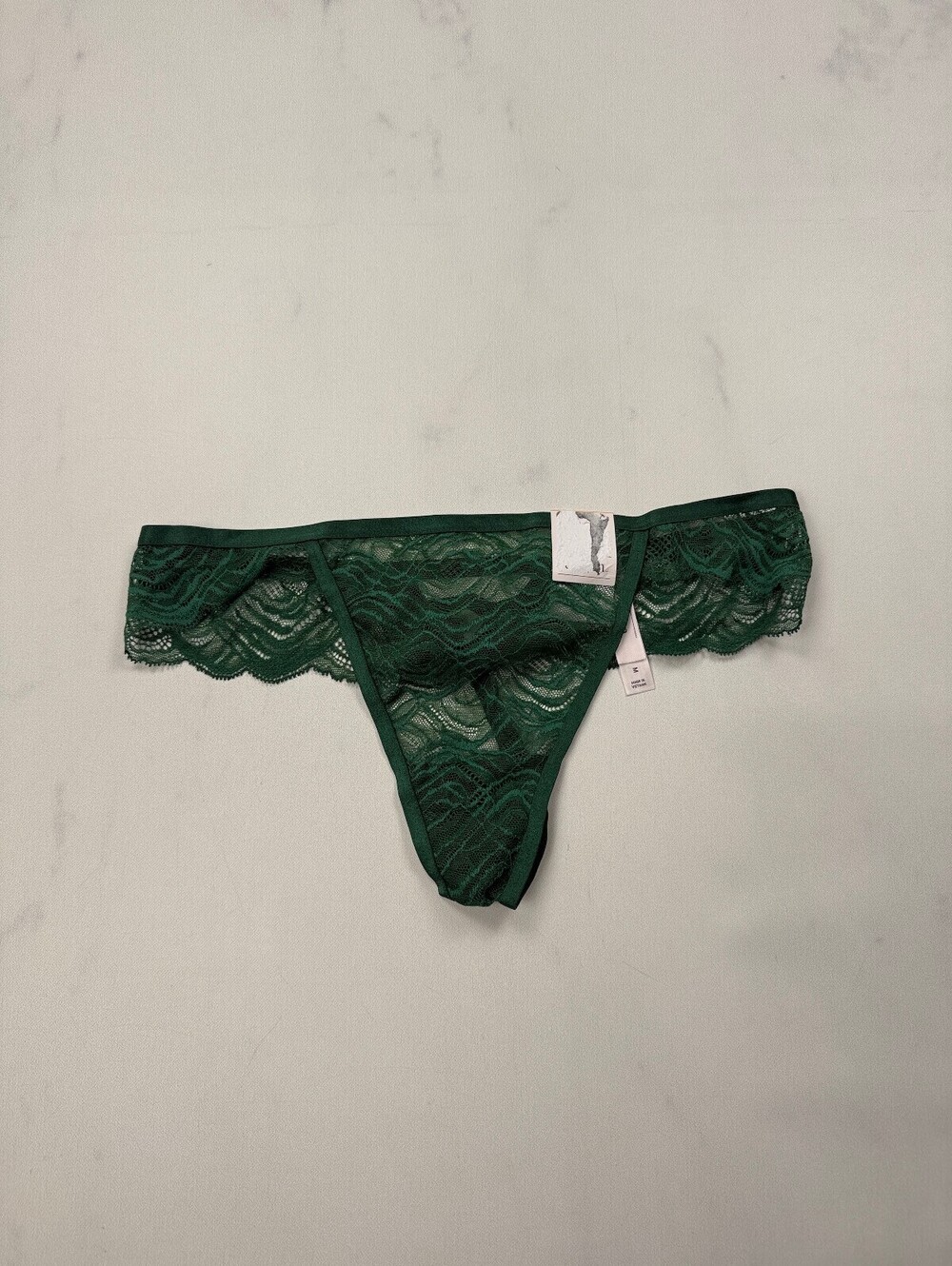 Auden Green Thong 90s VTG Standout Style - Womens M